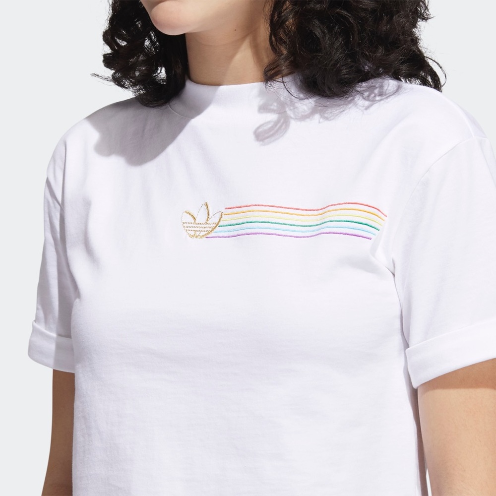 🌈 adidas Pride cropped tee NWT